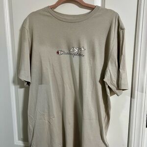 NWT Champion Sustainability NURTURE NATURE Men's Sandy Beige Tee Shirt Medium